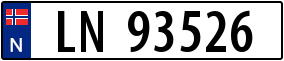 Truck License Plate